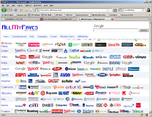 All My Faves website