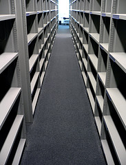 Empty Bookshelves