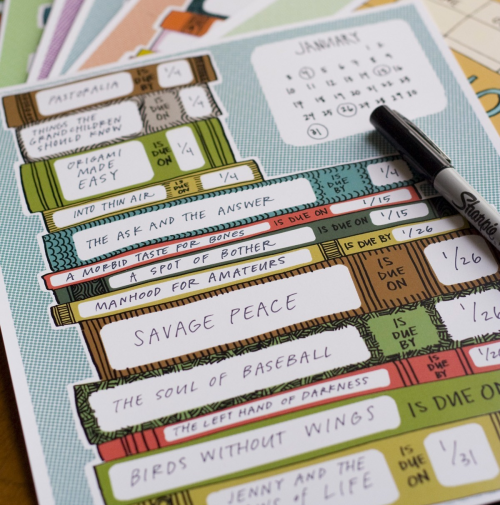 Overdue Book Calendar