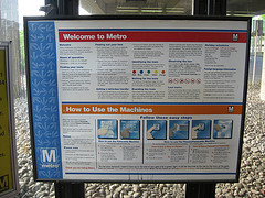 Welcome to the Metro sign