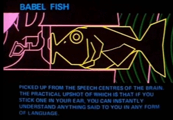 Babel Fish from the Hitchhiker's Guide to the Galaxy