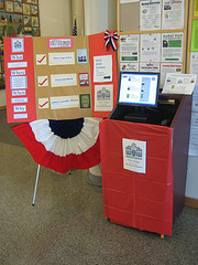 Library's One Book Voting booth