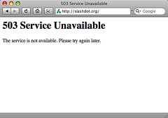 503 Error: Service Unavailable