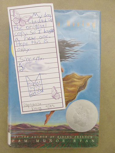 Replacement Book Note