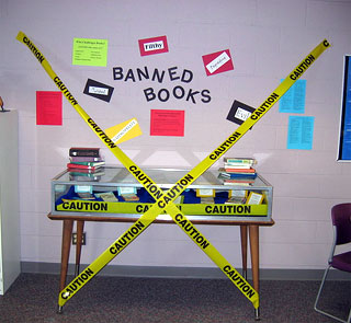 banned books display